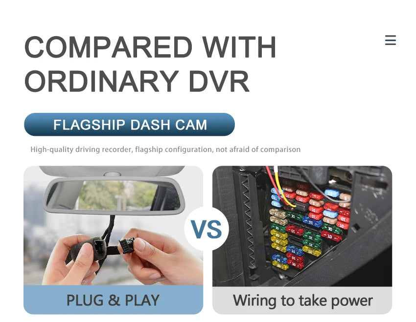 4K WiFi Dash Cam – Plug and Play Video Recorder for Porsche Models