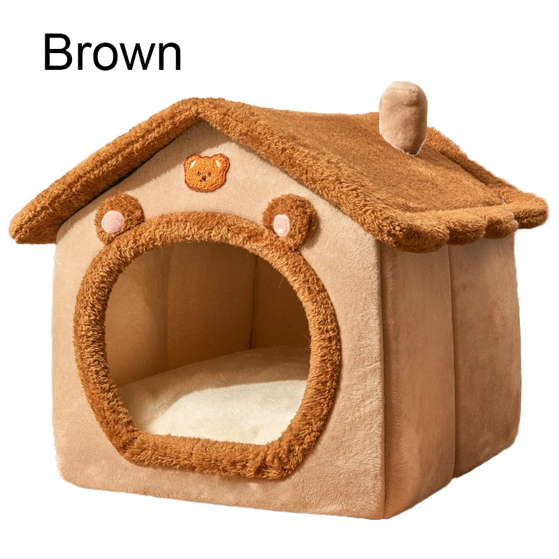 Foldable Pet House – Removable Washable Bed for Small to Large Dogs and Cats