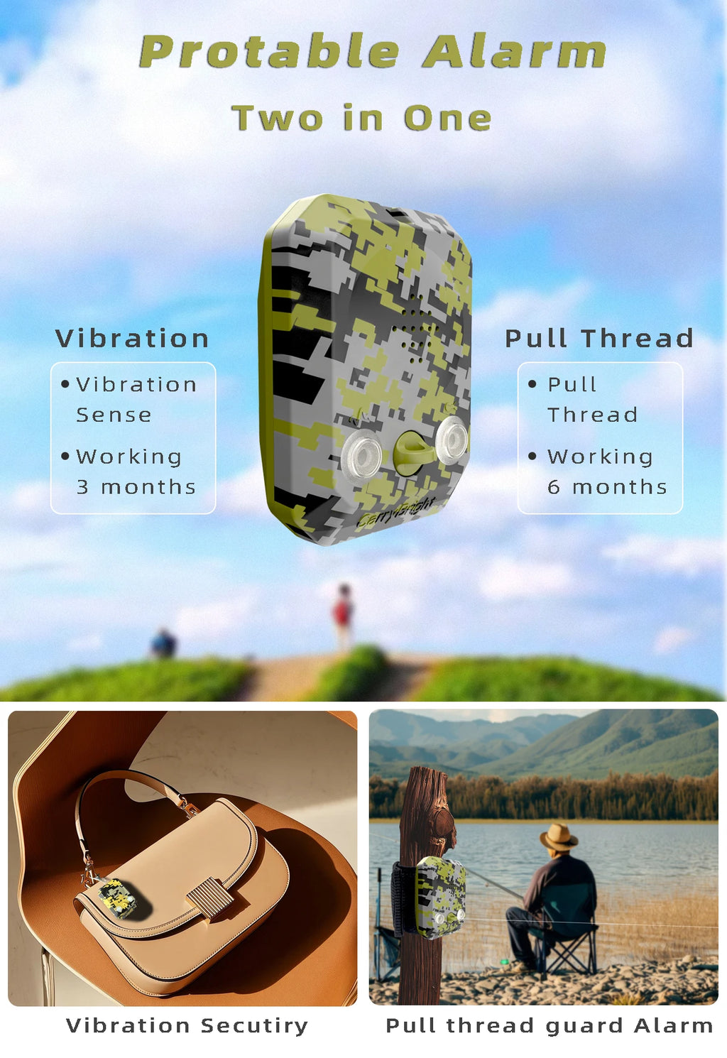 Perimeter Trip Wire Alarm – Portable Security for Camping and Fishing