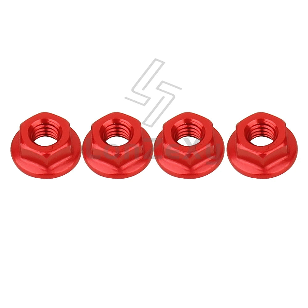Aluminum Alloy Flange Lock Nut M4 – Universal Parts for 1/10 RC Crawler