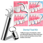 Stainless Steel Toothpick Set – Portable Oral Care Tools for Dental Hygiene