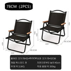 Portable Folding Camping Chair – Aluminum Wood Grain for Outdoor Hiking