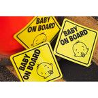 Reflective Magnetic Baby on Board Sign – Car Safety Decal for Parents