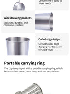 Stainless Steel Telescopic Cup – Portable Folding Drinkware for Camping
