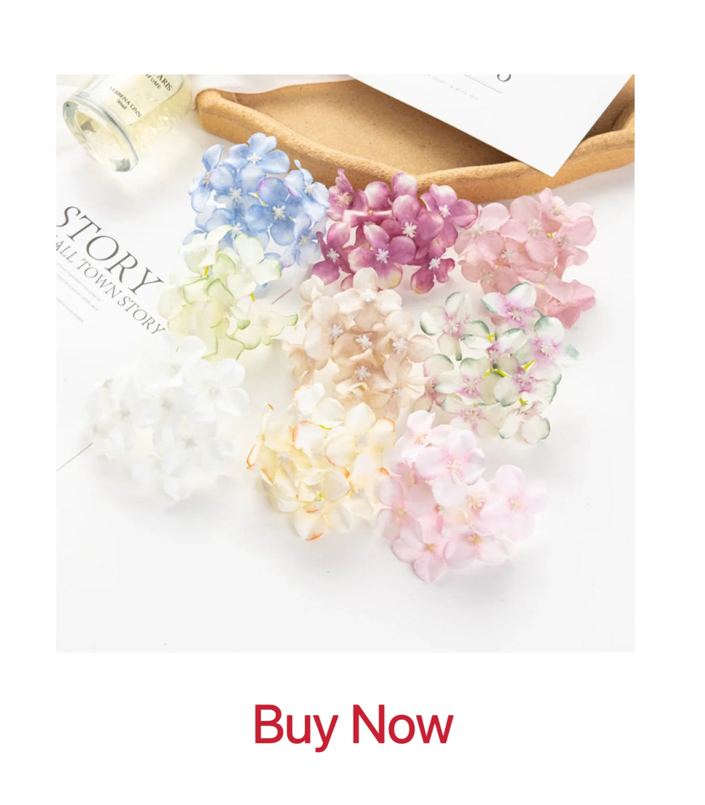 Artificial Silk Rose Heads – Decorative Flowers for Wedding Home Decor
