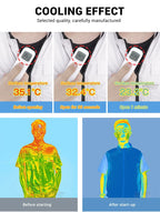 Air-Conditioned Cooling Vest – 13-Hour Fan System for High-Temperature Work