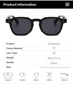 Vintage Rivet Oval Sunglasses – Leopard Anti Blue Light Frames for Men and Women