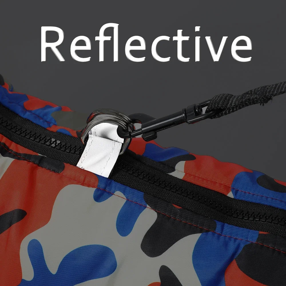 Waterproof Camouflage Dog Jumpsuit – Reflective Winter Coat for Small Medium Dogs