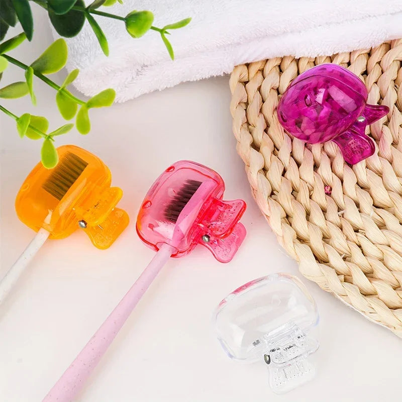 Portable Plastic Toothbrush Covers – Protective Cap Case for Travel