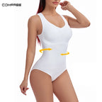 Tummy Control Shapewear Bodysuit – Slimming Waist Trainer for Women Fajas