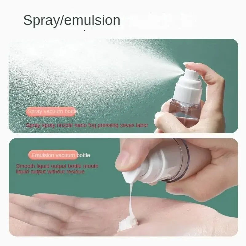 Vacuum Pump Travel Bottles – Refillable Containers for Toiletries and Lotions