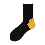 Cartoon Duck Mid-Tube Socks – Cute Animal Crew Socks for Kids