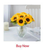 Artificial PE Rose Flowers – UV Resistant Decor for Wedding and DIY Crafts