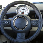Steering Wheel Trim Cover – Carbon Fiber Interior Decor for Mini Cooper