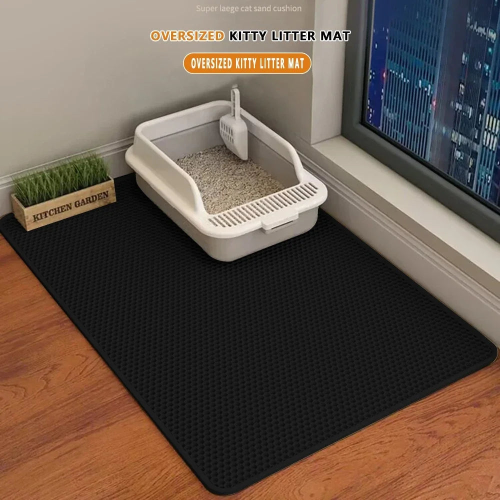 Waterproof Cat Litter Mat – Non-Slip Sand Trapping for Indoor Kittens