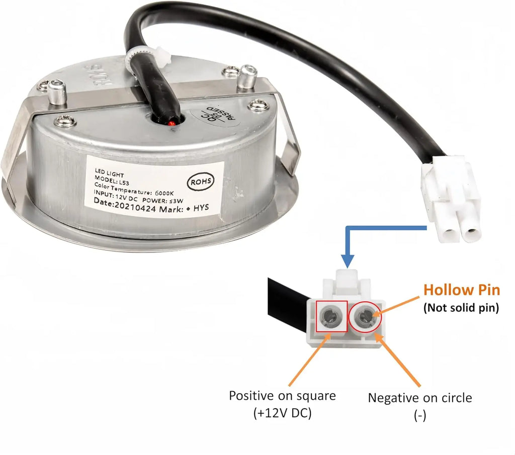 LED G4 Gimbal Recessed Light Kit for Boat and Cabinet Lighting