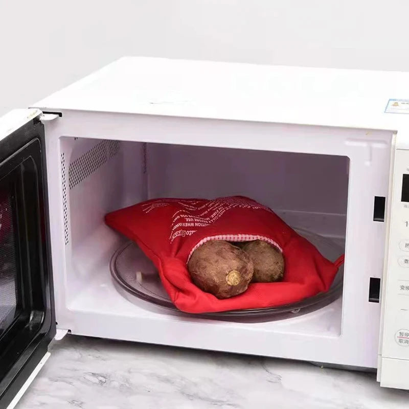 Reusable Microwave Potato Bags – Fabric Cooking Pouches for Baked Potatoes