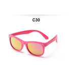 Polarized TR90 Kids Sunglasses – UV400 Silicone Shades for Outdoor Activities