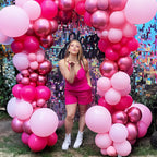 Metallic Assorted Balloons – Decorative Party Decor for Weddings and Birthdays