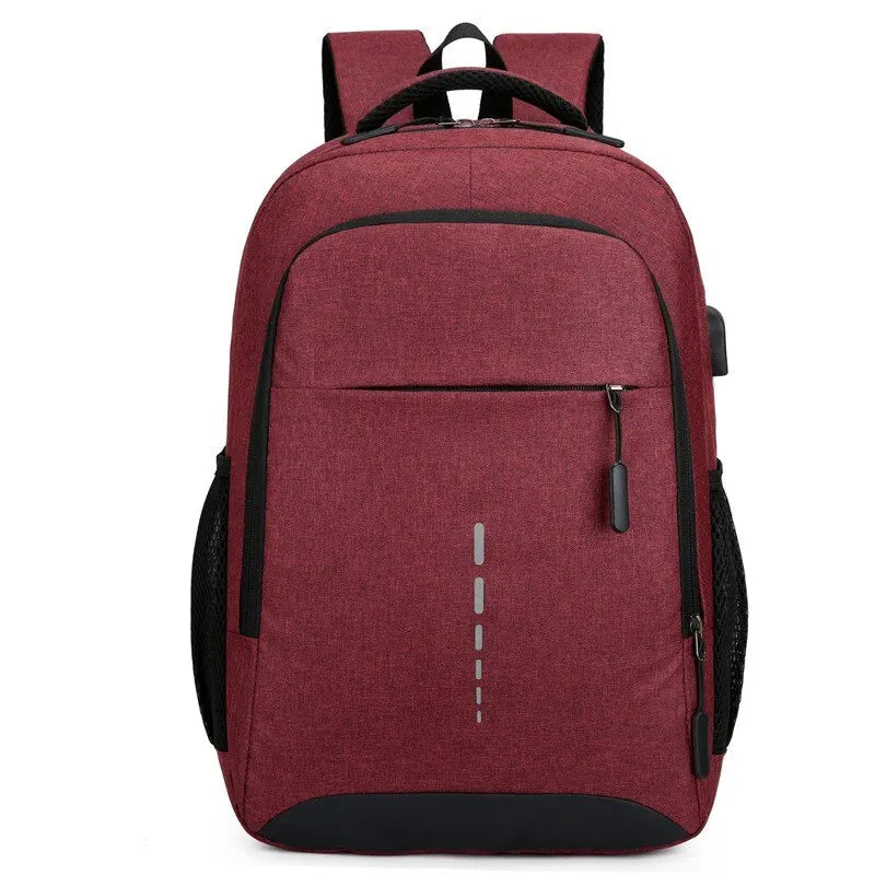 Large Capacity Laptop Backpack – Unisex Minimalist Travel Bag for Students