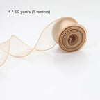 Chiffon Silk Ribbon – 10 Yard Organza Fabric for Wedding Decor and Crafting