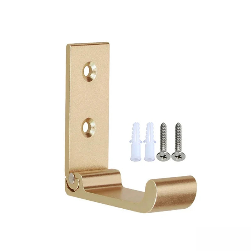 Folding Wall Hooks – Rustproof Aluminum Alloy for Kitchen Bathroom Storage