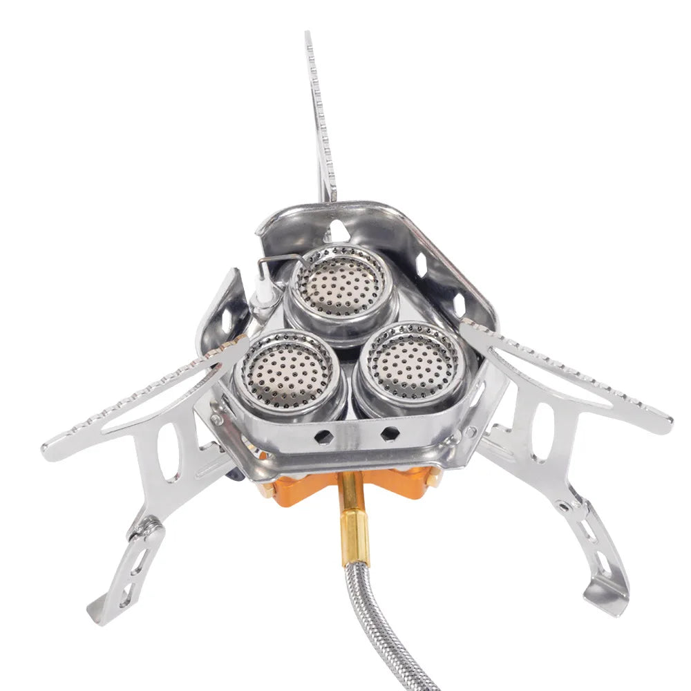 Folding Gas Camping Stove – 5800W Portable Burner for Outdoor Hiking BBQ