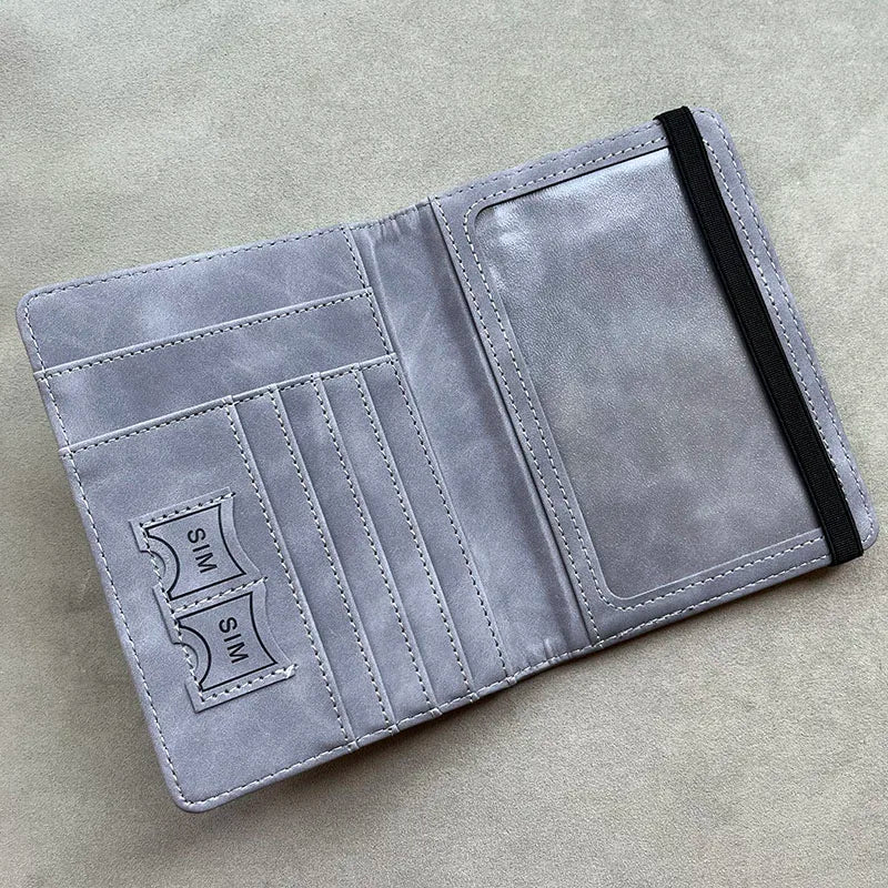 Personalized Passport Cover – RFID Blocking World Map Design for Travel