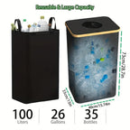 100L Kitchen Recycling Bin – Removable Tote Bags for Waste Sorting