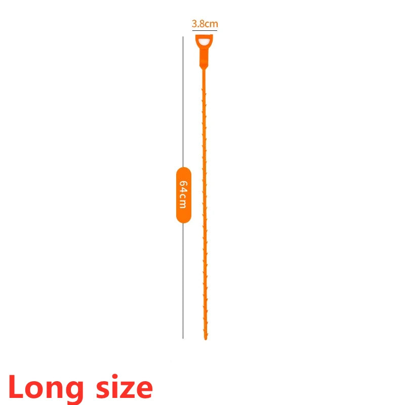 Drain Snake Hair Clog Remover – Flexible Sewer Tool for Bathroom Sink Blockages
