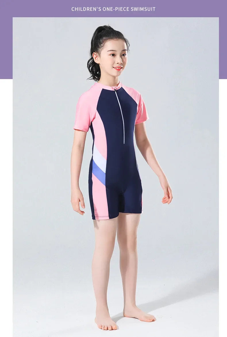 Professional One-Piece Swimsuit – Thermal Training Gear for Women and Kids