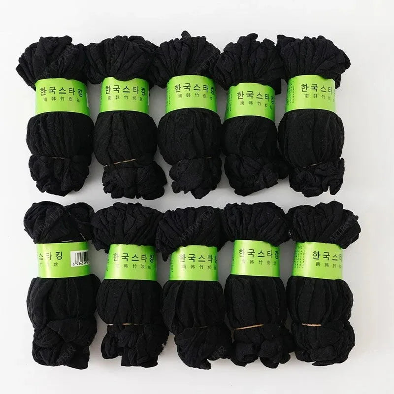 Ultrathin Crystal Nylon Ankle Socks – Sheer Summer Hosiery for Women