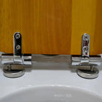 Zinc Alloy Toilet Seat Hinges – Replacement Mounting Hardware for Toilet Lids
