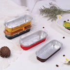 Aluminum Foil Mini Loaf Pans – 6.8oz Rectangular Containers for Home Baking