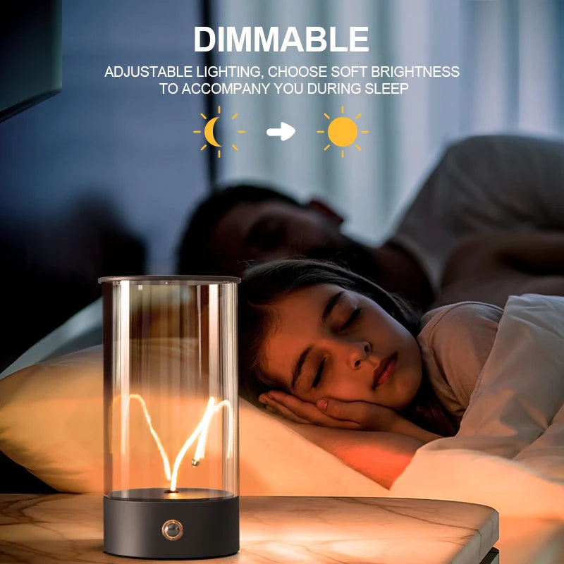 Magnetic LED Desk Lamp – Cordless Touch Control for Bedroom Nightstand