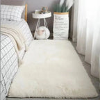 Silk Wool Shaggy Area Rug – Non-Slip Soft Plush Mat for Bedroom Decor