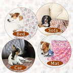 Flannel Pet Blanket – Paw Print Design for Cats and Dogs