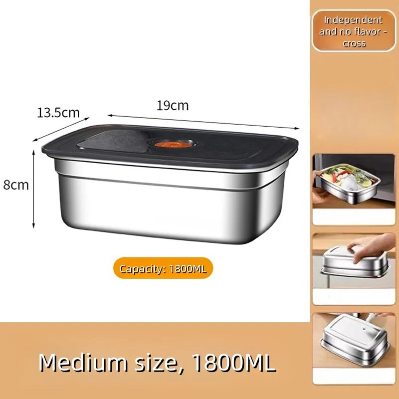 Stainless Steel Bento Box – Leak-Proof Food Container for Camping and Lunch