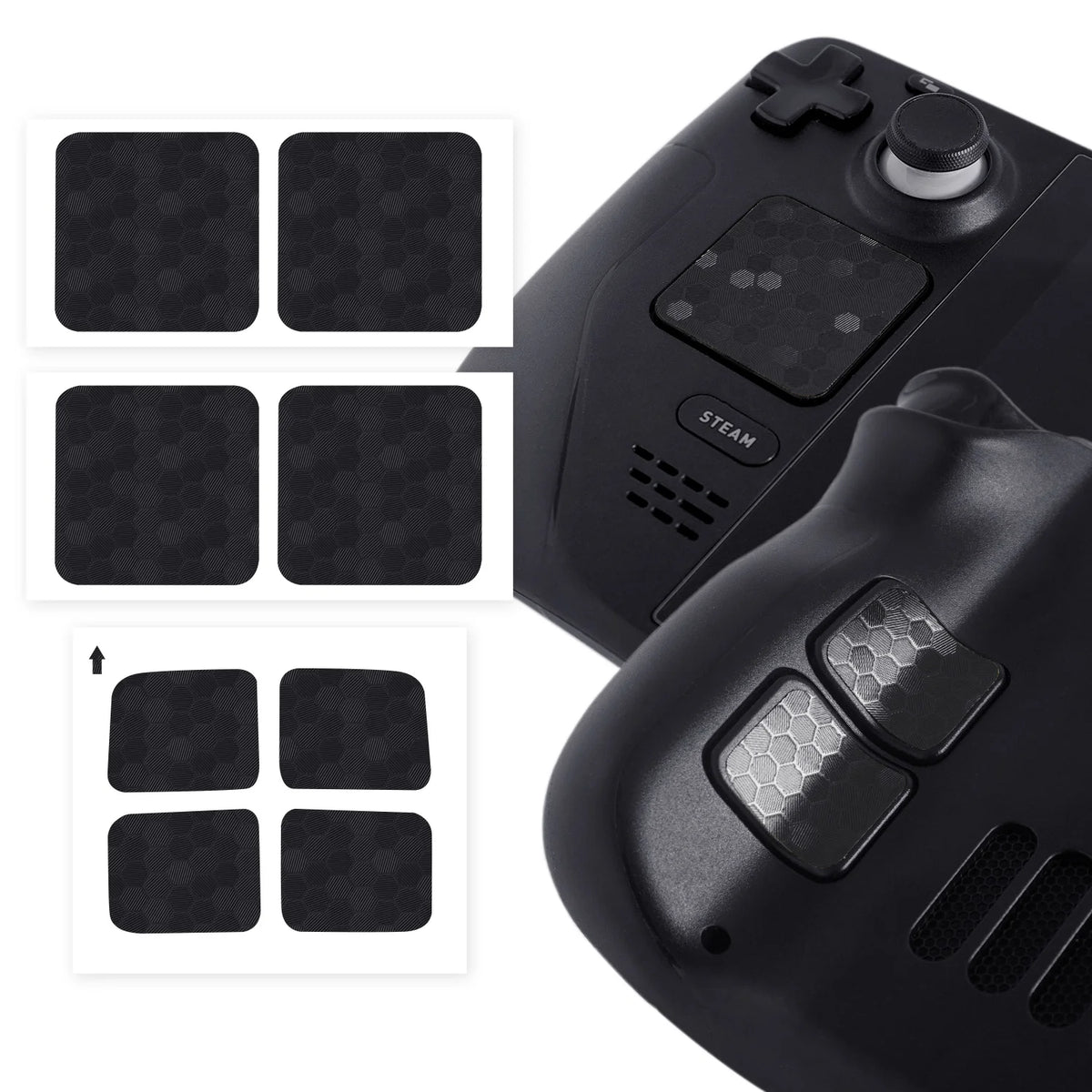 Button and Touchpad Stickers – Anti-Scratch Protective Skins for Steam Deck