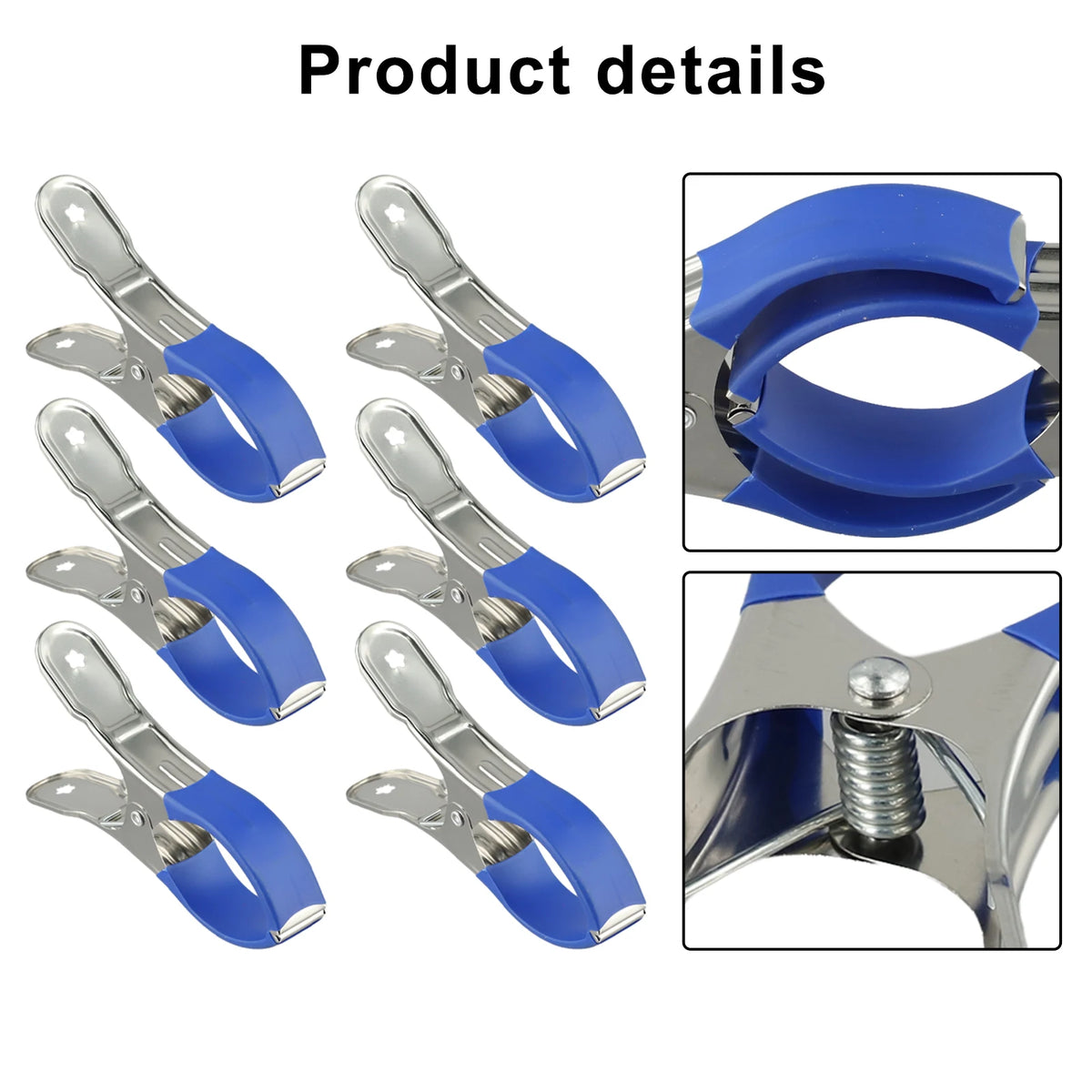 Stainless Steel Pool Cover Clips – Heavy Duty Windproof Clamps for Swimming Pools