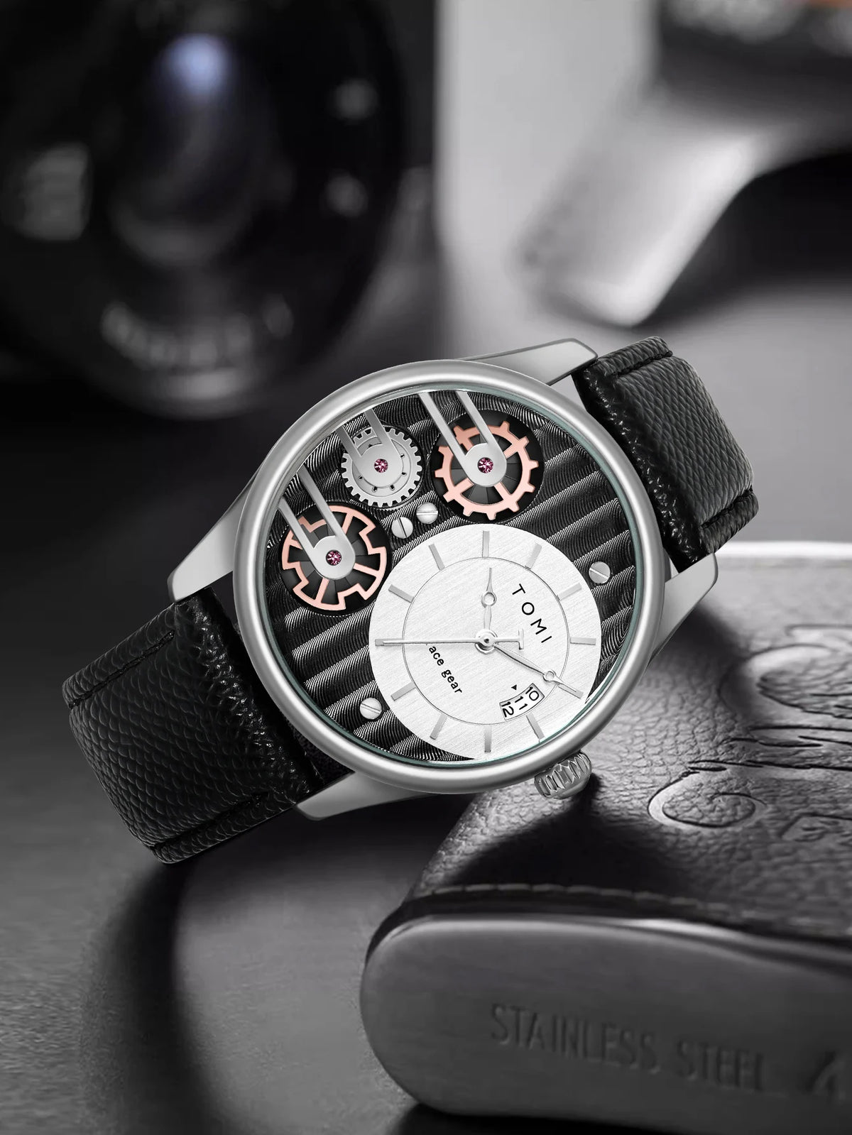 Quartz Men's Wristwatch – Luxury Minimalist Business Gift for Anniversaries