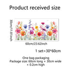 Floral Butterfly Window Decals – Electrostatic Glass Clings for Home Decor