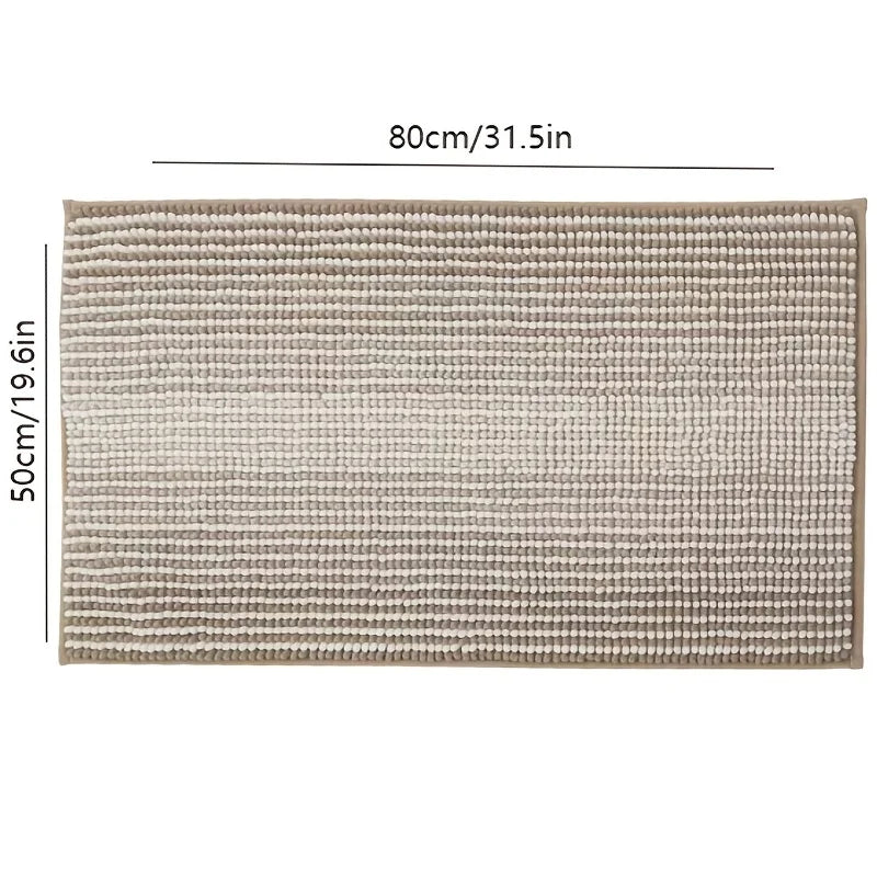 Absorbent Bathroom Rug Set – Non-Slip Fluffy Mats for Home Bath Decor
