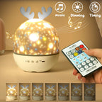 Rotating Galaxy Music Projector – Bluetooth LED Night Light for Kids Bedroom