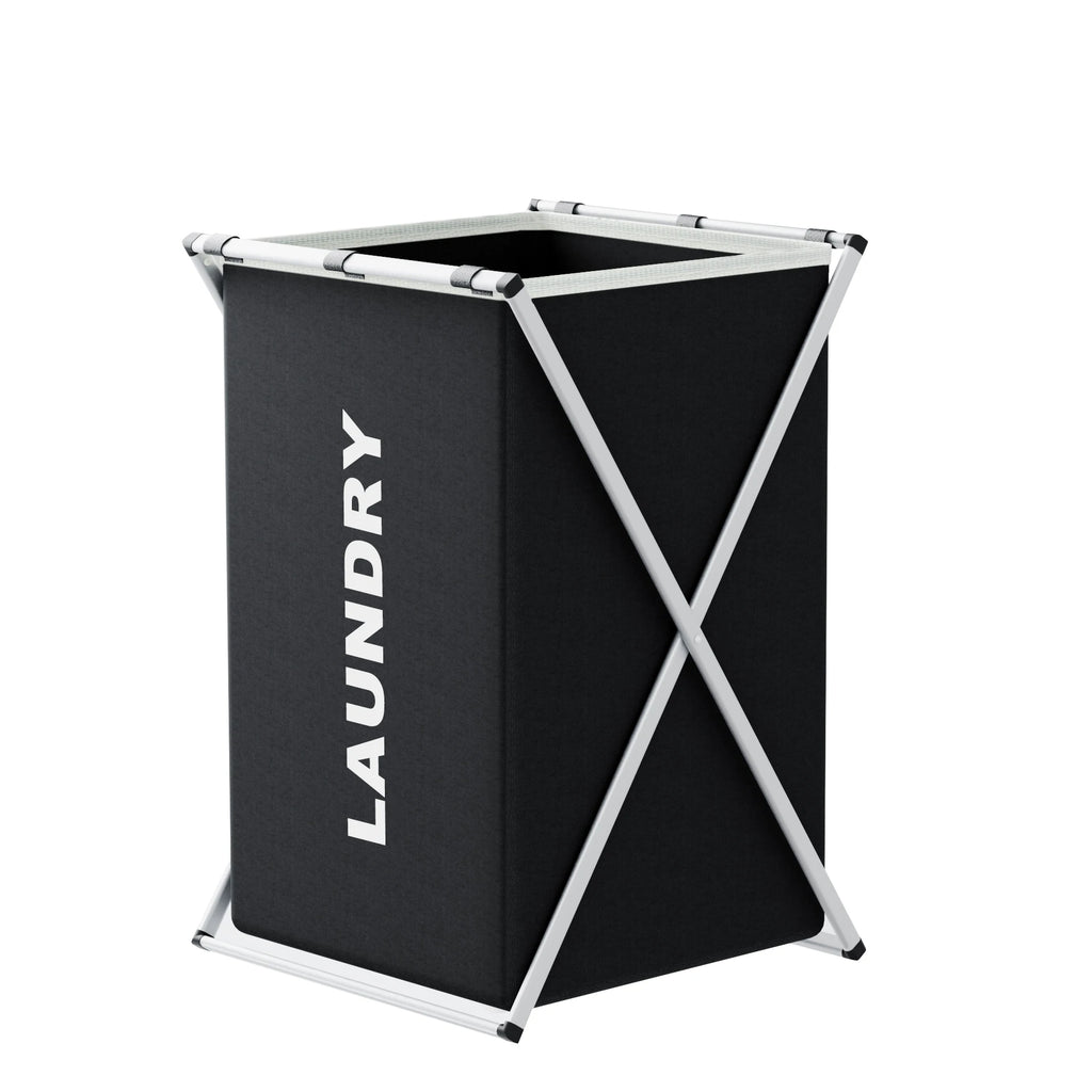 Large 3-Section Laundry Hamper – Foldable Divider Basket for Clothes Storage