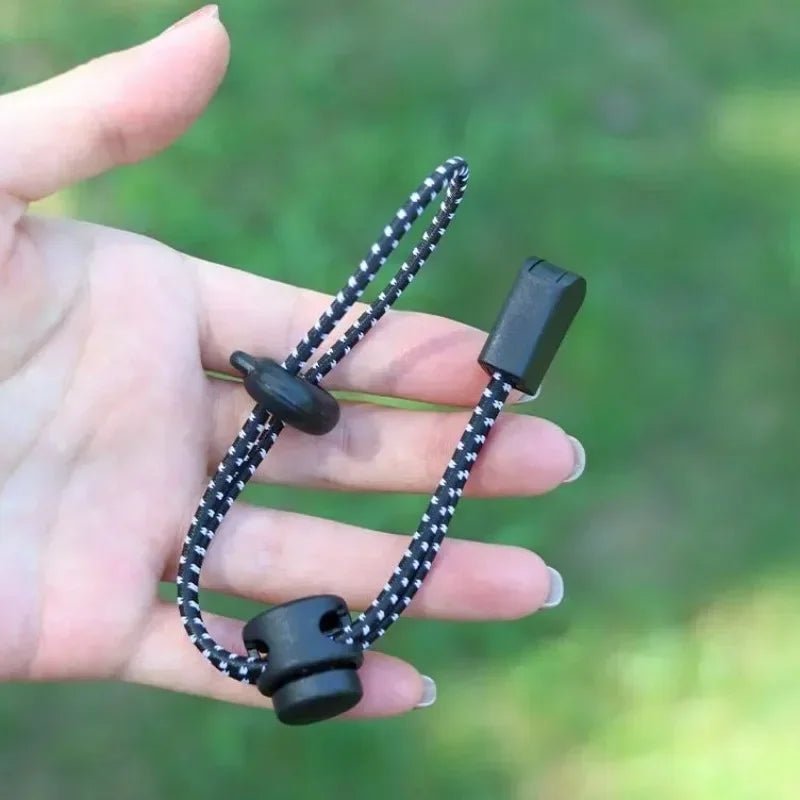 Elastic Rope Buckle – Trekking Pole Fixation for Hiking Camping Gear