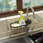 Adjustable Bathroom Faucet Storage Rack for Kitchen Sink and Shower