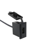 Waterproof USB Car Charger – 2.4A Power Socket for Motorcycle RV and Boat