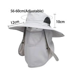 Adjustable Sun Protection Fishing Hat – Breathable Foldable Cap for Outdoor Hiking