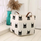 Foldable Cotton Linen Laundry Basket – Large Storage Bin for Home Organization